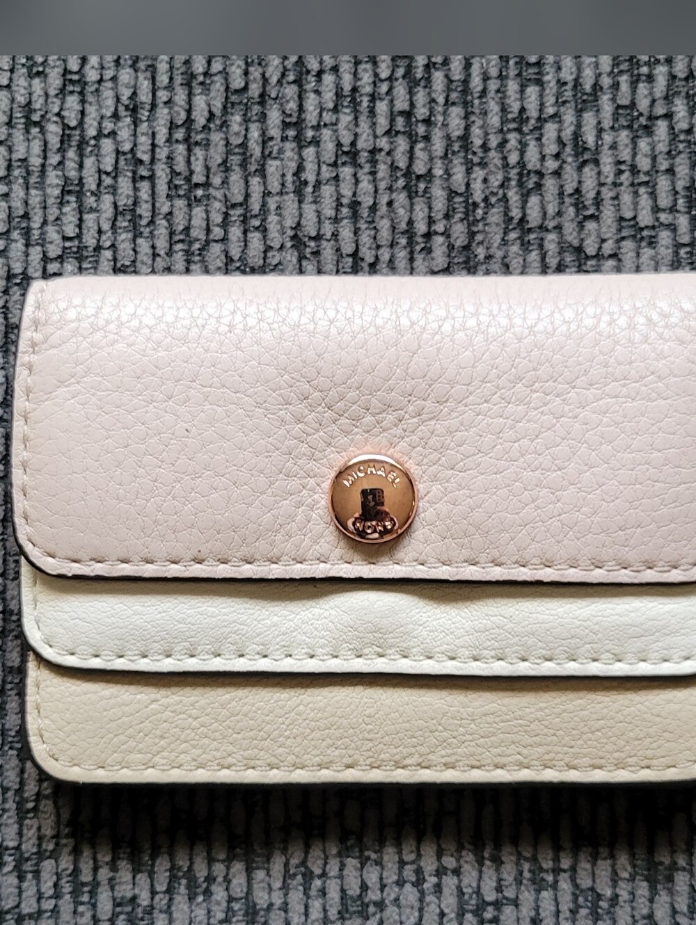 Michael Kors Tricolor Neopolitan/Rose Cardholder Wallet